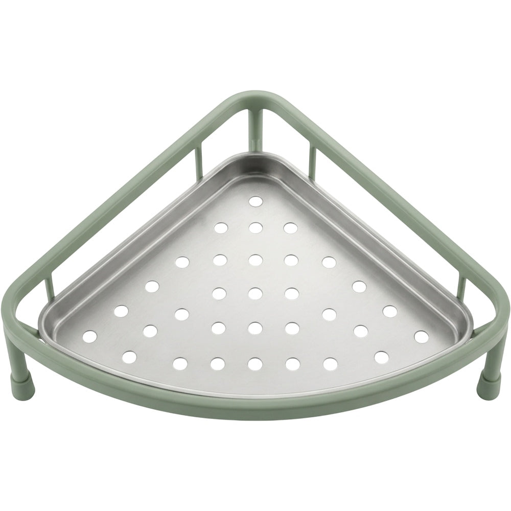 Roomd Triangular In-Sink Corner Draining Rack 32 cm Sage - Product view