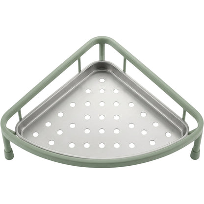 Roomd Triangular In-Sink Corner Draining Rack 32 cm Sage - Product view
