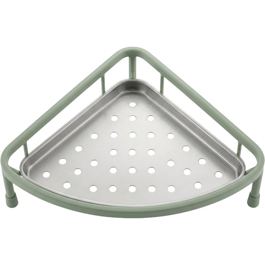 Roomd Triangular In-Sink Corner Draining Rack 32 cm Sage - Product view