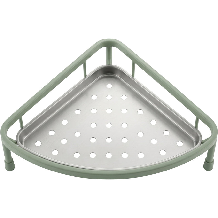 Roomd Triangular In-Sink Corner Draining Rack 32 cm Sage